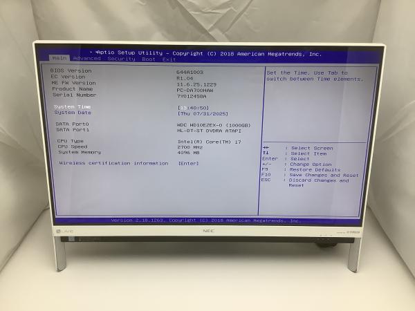 PC-DA700HAWの画像